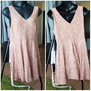 3x nude lace dress